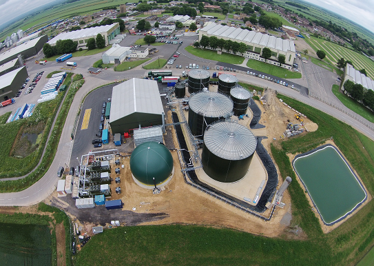 Anaerobic Digester green energy facility in Hemswell